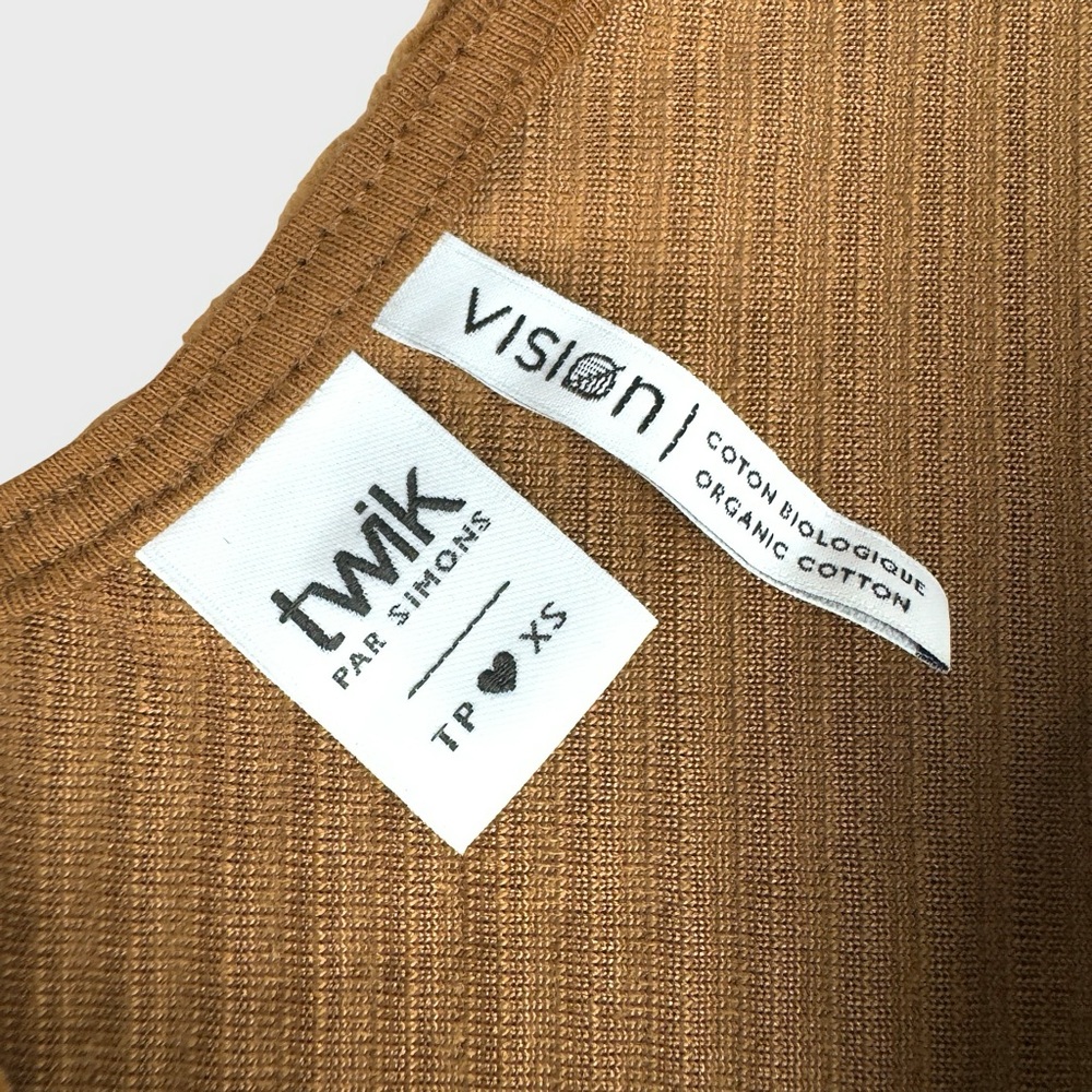 Twik for Simons Brown Corduroy Button-Down Dress - Picture 4 of 6